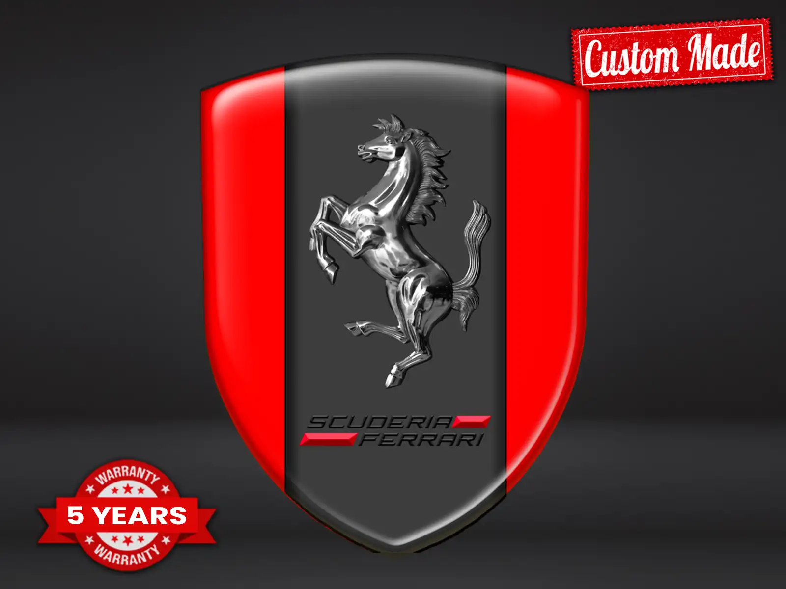 Ferrari Personalisierte Autosticker Premium Universal Design